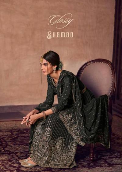 Shamaa By Glossy Designer Partywear Salwar Kameez Collection